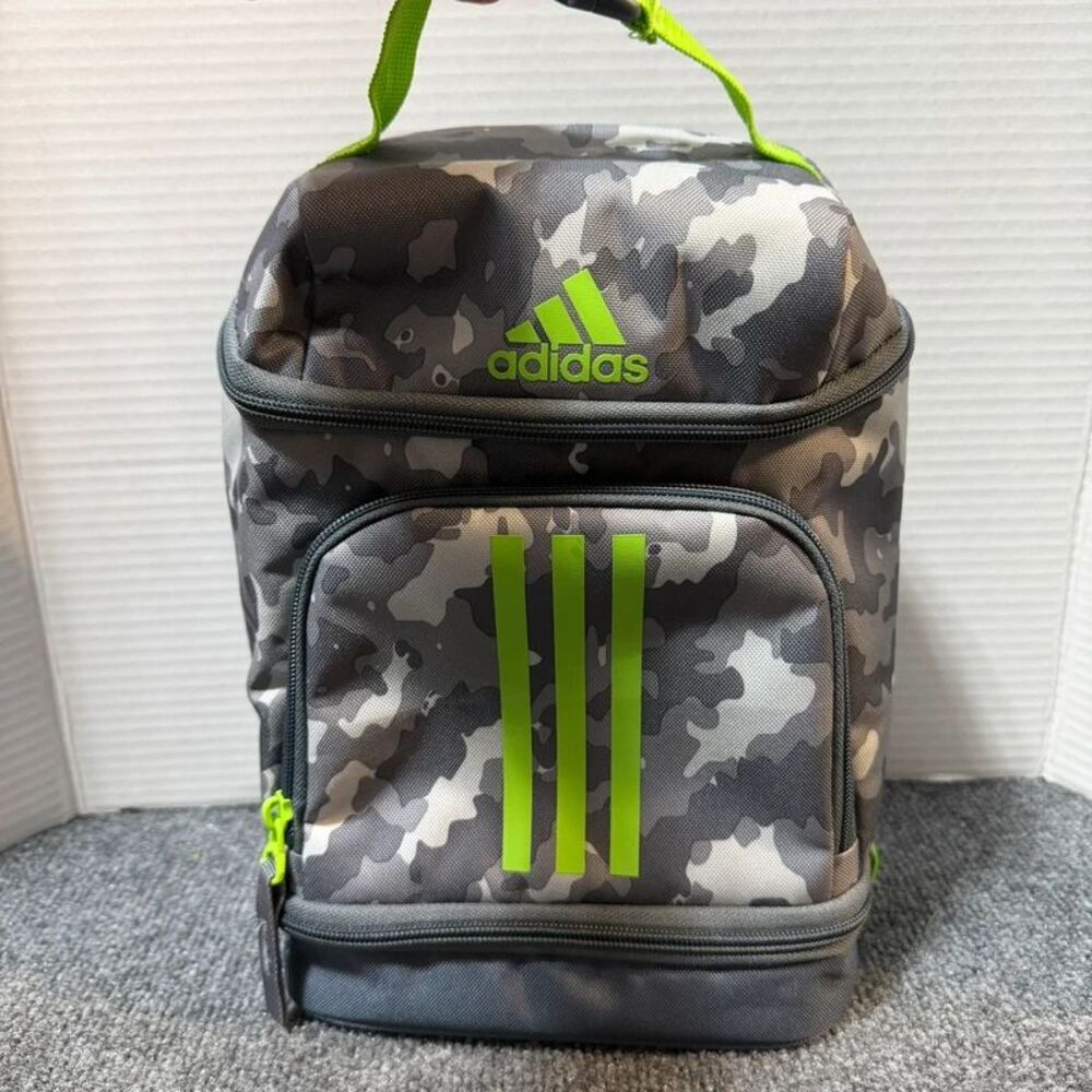 Adidas Green Gray Lunch Bag Camo
